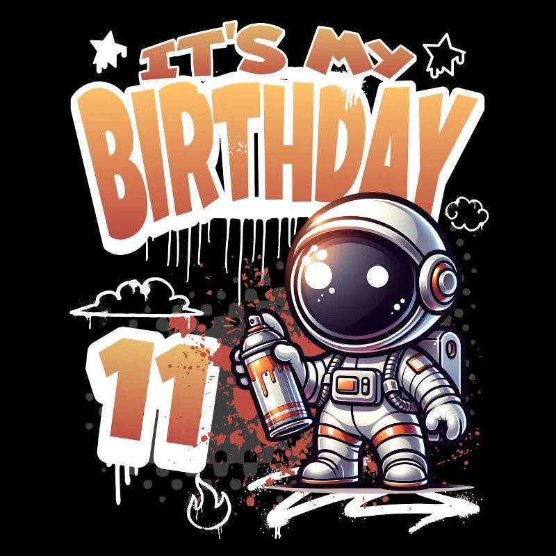Graffiti astronaute 11e anniversaire
