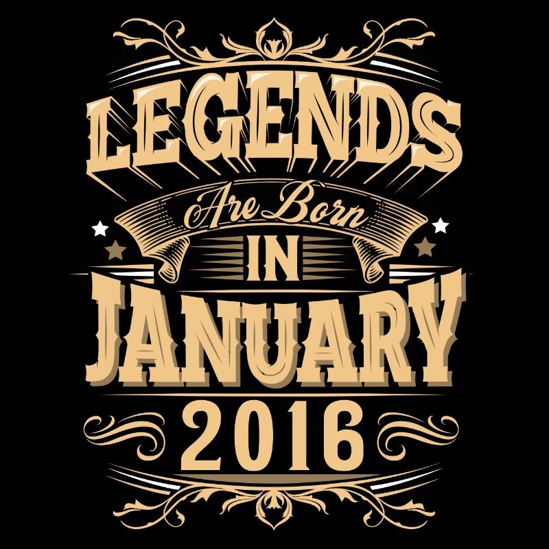 January 2016 Birthday Legend