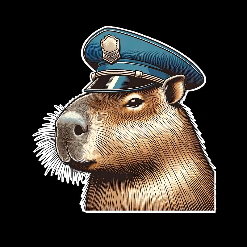 Capybara Polizei