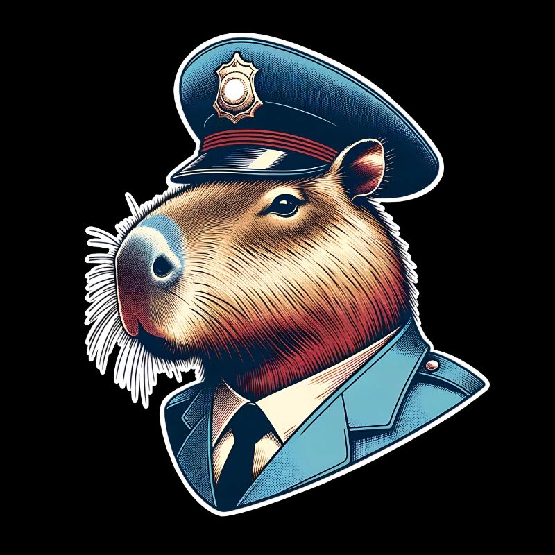 Capybara Polizei