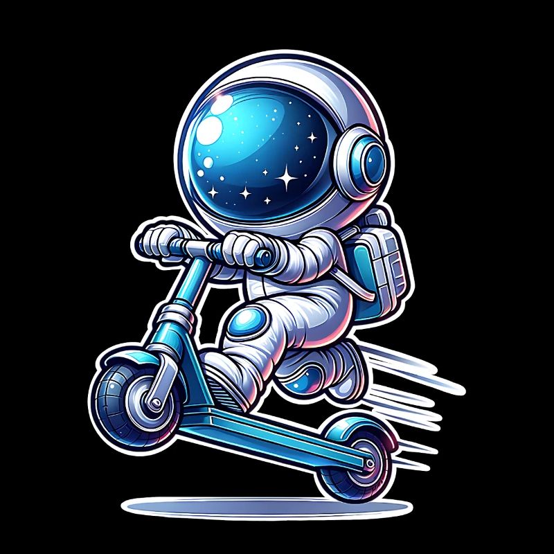 E-Scooter E-Roller Astronaut Scooter