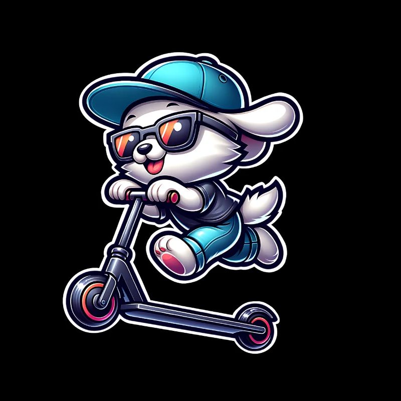 E-Scooter E-Roller Scooter Hund