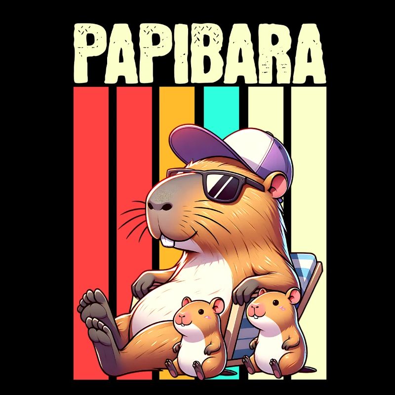 Papibara Capybara Papa Vater