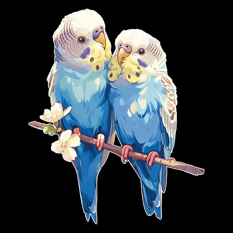 Budgie pair