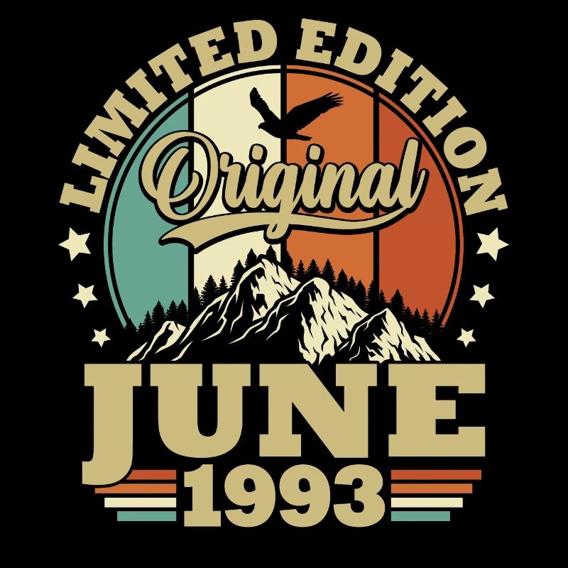 Geburtstagsgeschenk geboren im Juni 1993