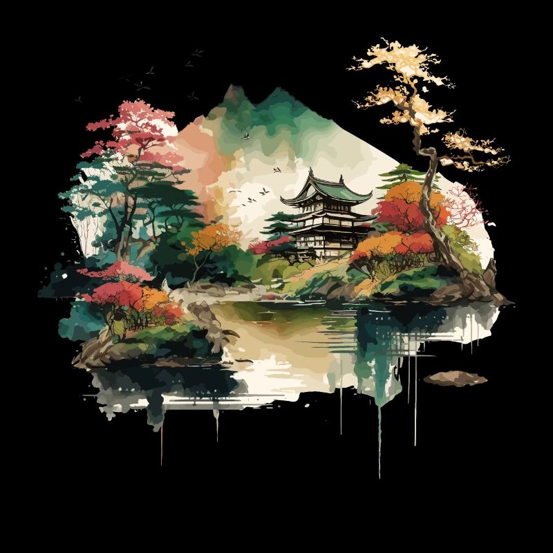Japanese House at Lake