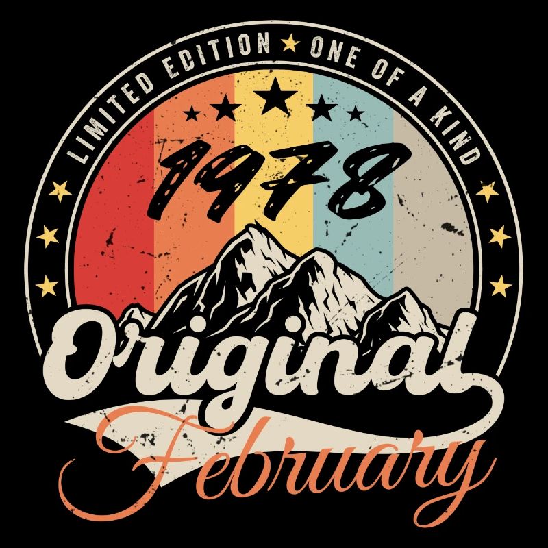 Anniversaire Cadeau Février 1978 Millésime 46 Ans
