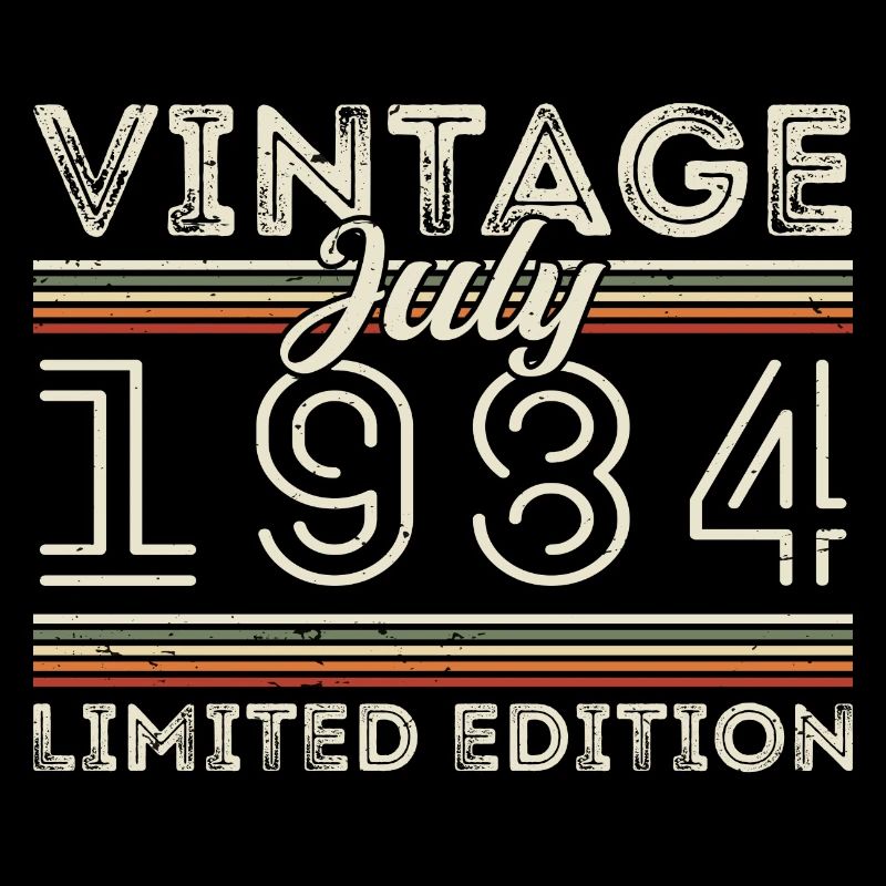 Juli 1984 Juli Geburtstagsgeschenk Juli 1984