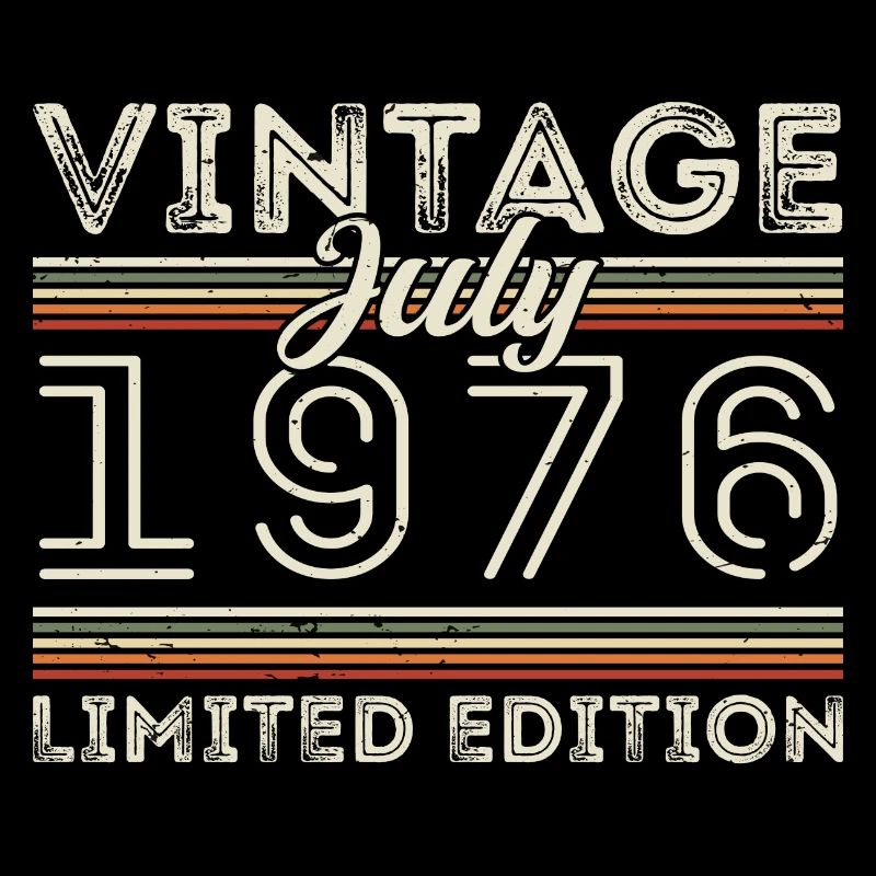 Juli 1976 Juli Geburtstagsgeschenk Juli 1976