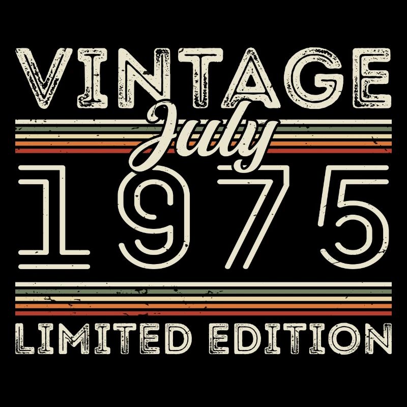 Juli 1975 Juli Geburtstagsgeschenk Juli 1975