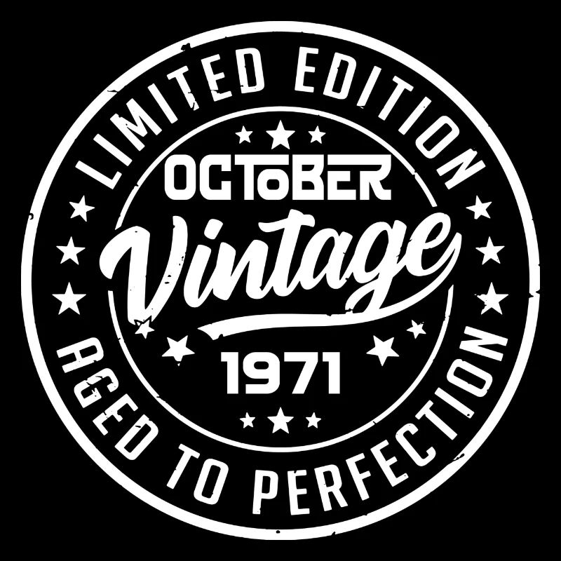 1971 Retro 1971 Octobre Anniversaire Octobre 1971
