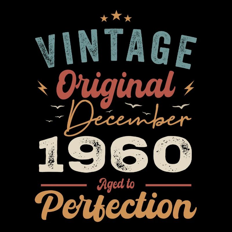 Vintage Geburtstag - Dezember 1960 - Geschenkidee