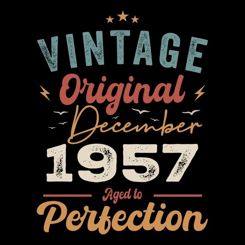 Vintage Geburtstag - Dezember 1957 - Geschenkidee