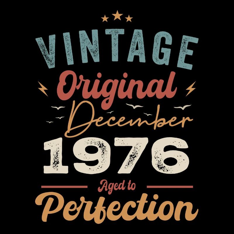 Vintage Geburtstag - Dezember 1976 - Geschenkidee