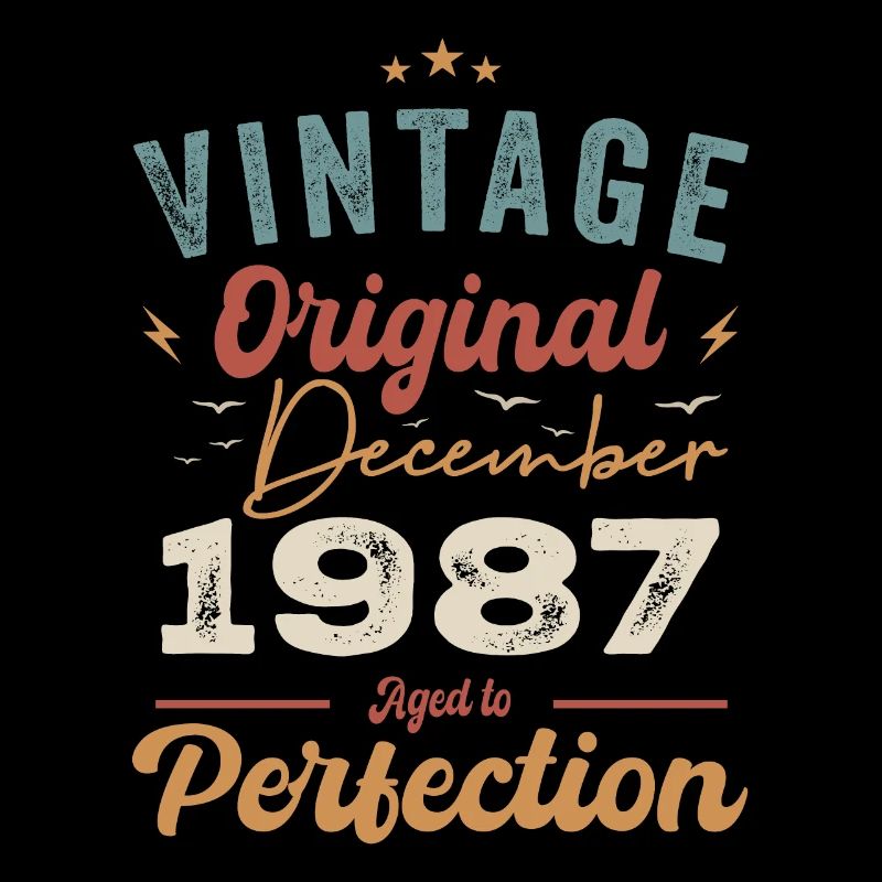 Vintage Geburtstag - Dezember 1987 - Geschenkidee