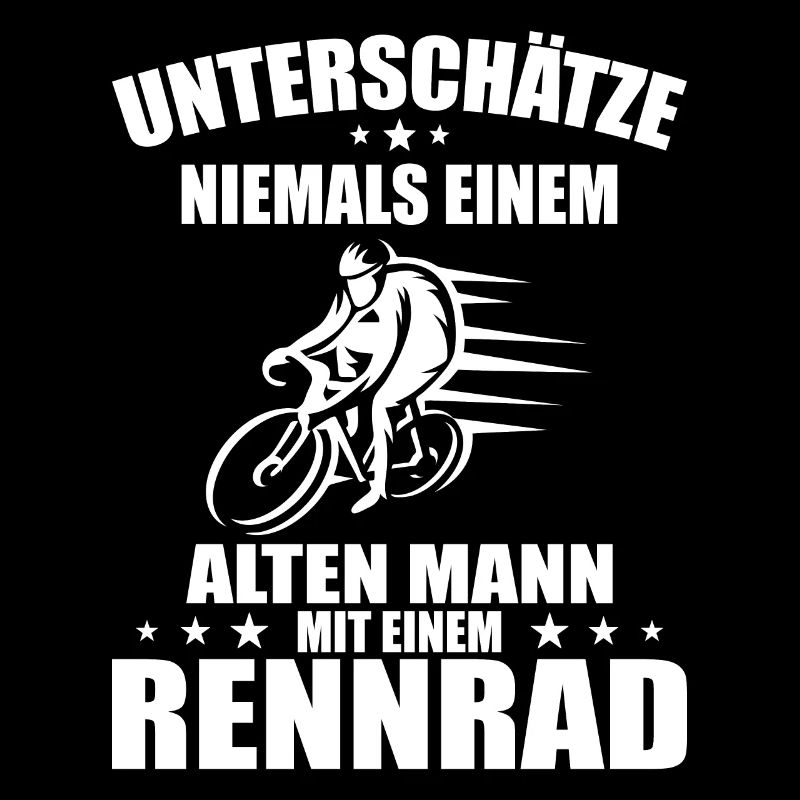 Alten mann mit einem wandert