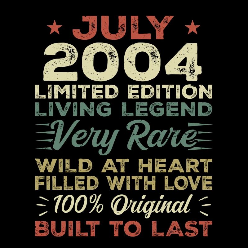 Gift July 2004 Anniversary July 2004 Birthday