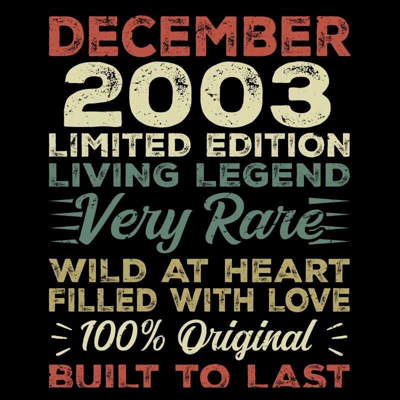 Décembre 2003 - anniversaire Décembre 2003 année