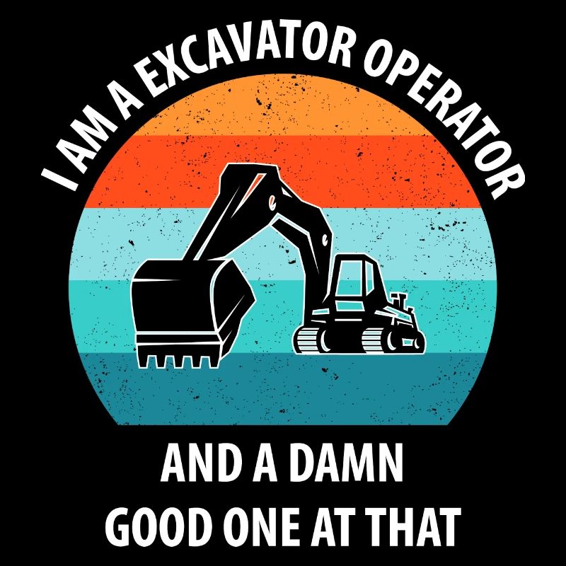 Bagger Baggerfahrer Baggerwagen