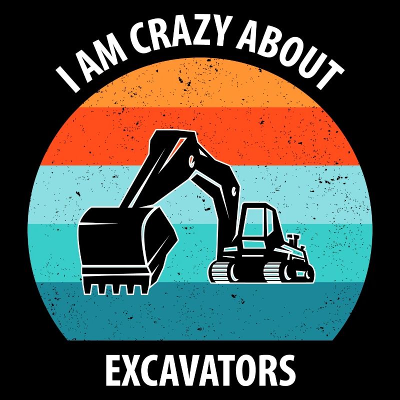 Bagger Baggerfahrer Baggerwagen