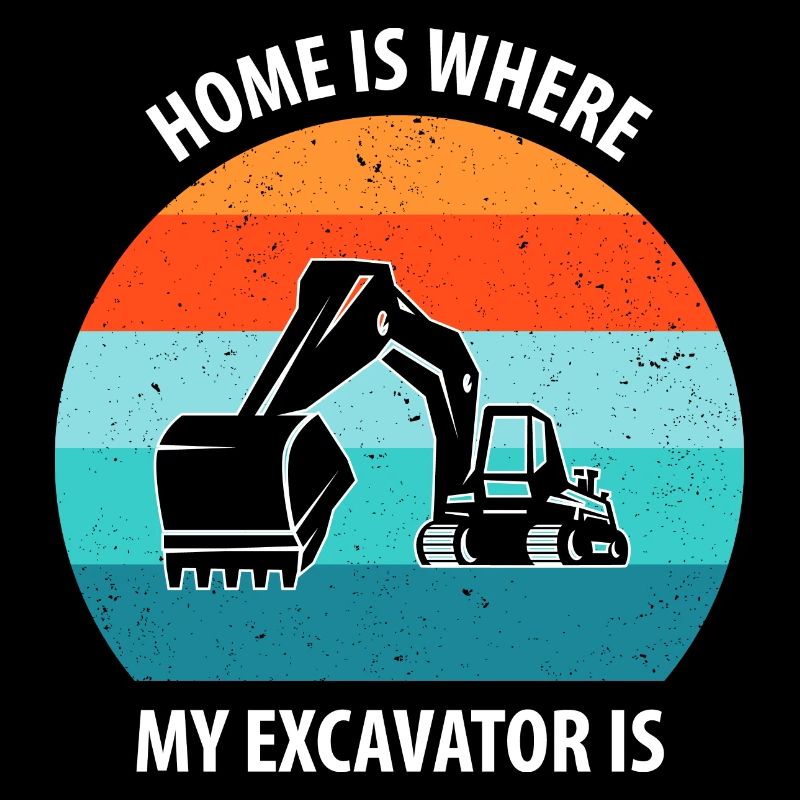 Bagger Baggerfahrer Baggerwagen