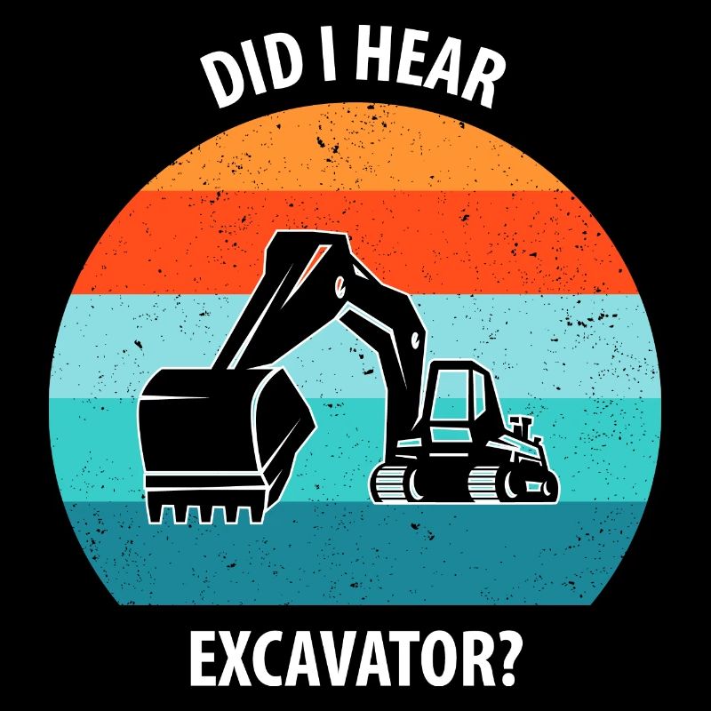 Bagger Baggerfahrer Baggerwagen