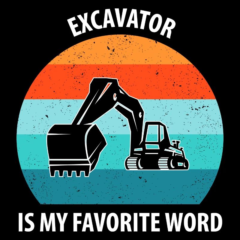 Bagger Baggerfahrer Baggerwagen