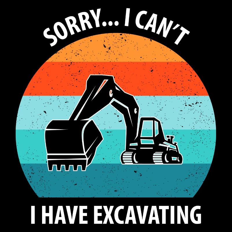 Bagger Baggerfahrer Baggerwagen