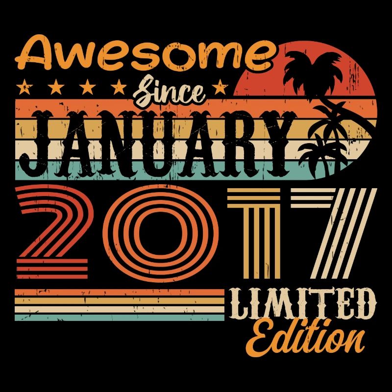 Birthday Gift - Born in January 2017