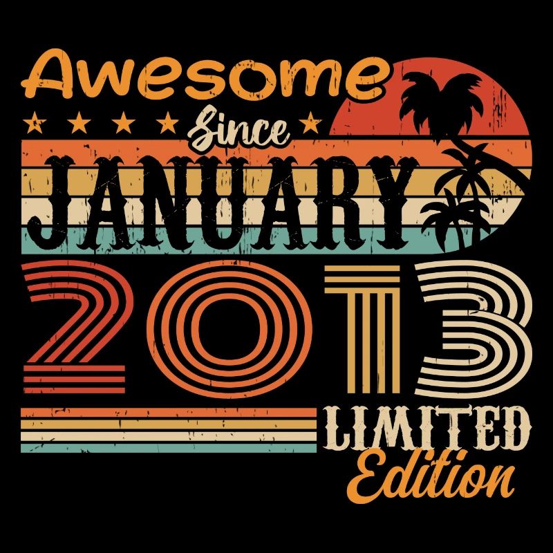 Geburtstagsgeschenk - geboren im Januar 2013