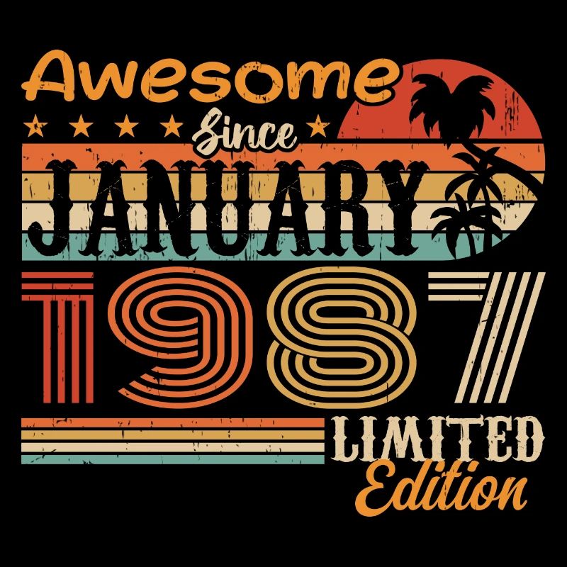 Cadeau d’anniversaire - Né en janvier 1987