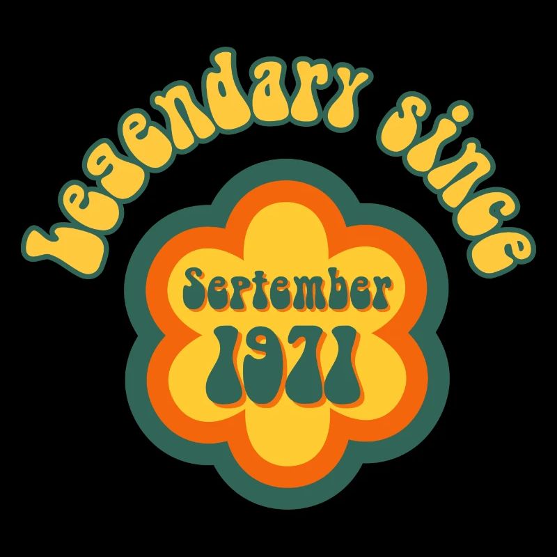 Legendary since September 1971 Geburtstag Retro