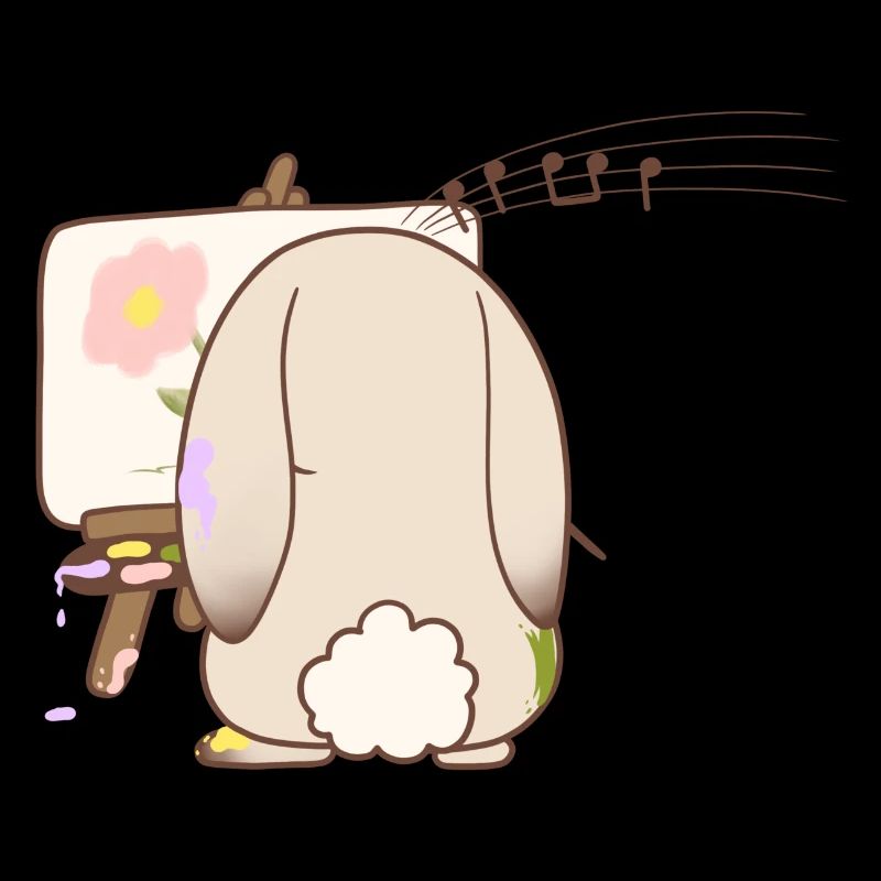 Adorable tableau de lapin