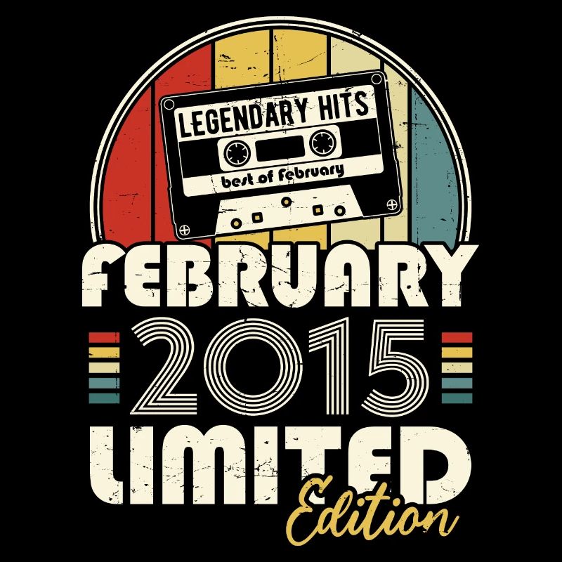 February 2015 Vintage Anniversary Retro Gift