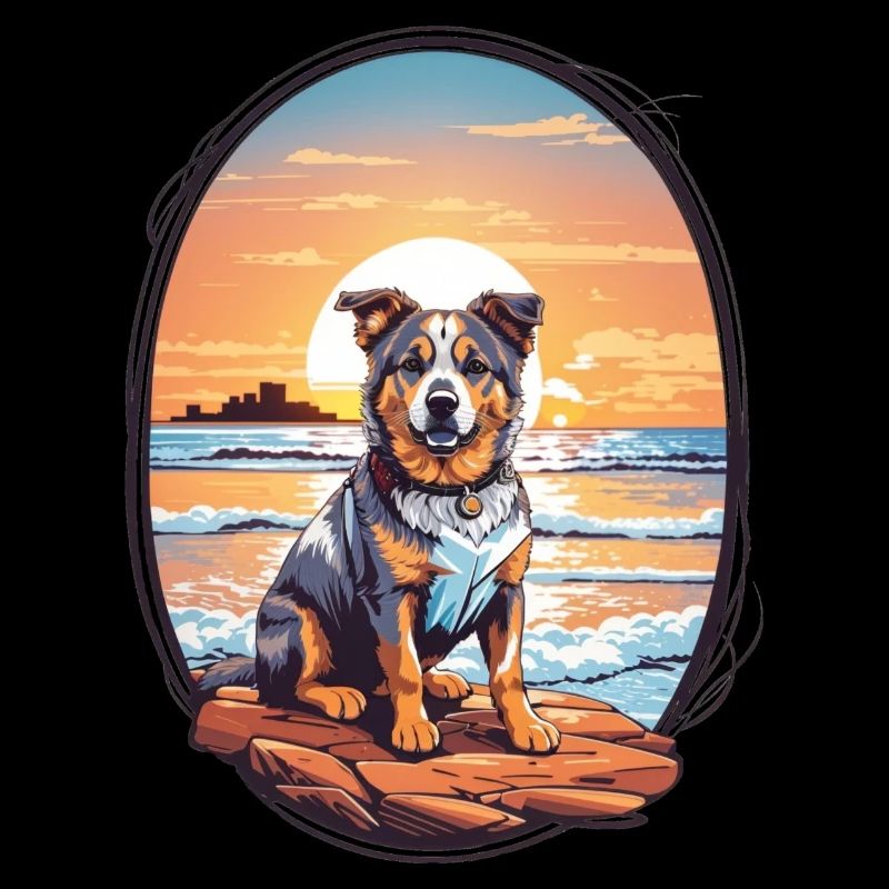 Hund am Strand
