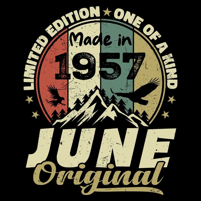 Juni 1957 Geburtstagsgeschenk Juni 1957 Juni 1957