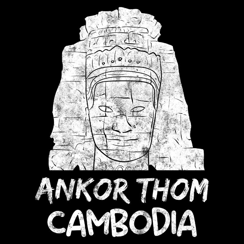 Cambodia Temple Khmer Vintage Flag I Gift