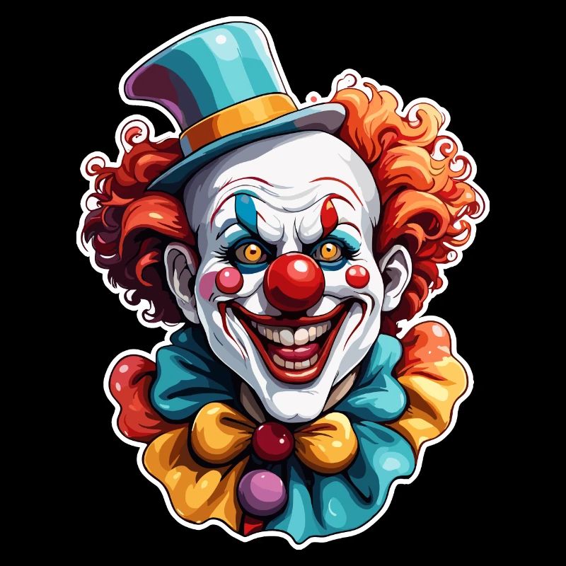 Horror Clown / Circus / Funny / Show / Halloween