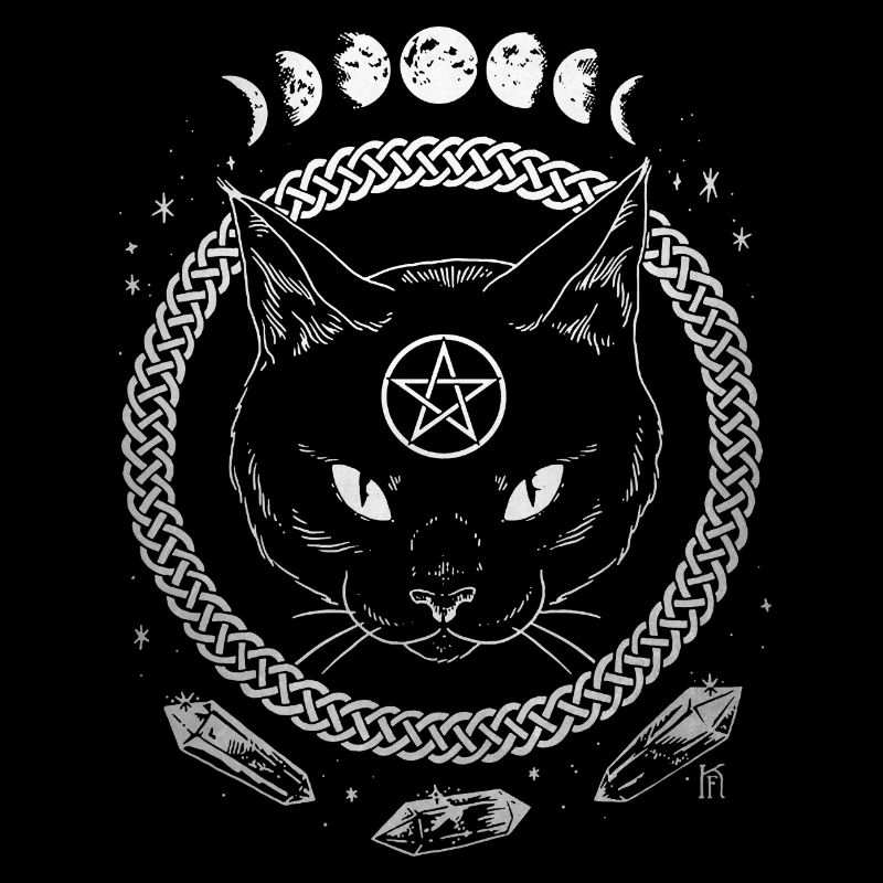 Cat Pentagram Graphic