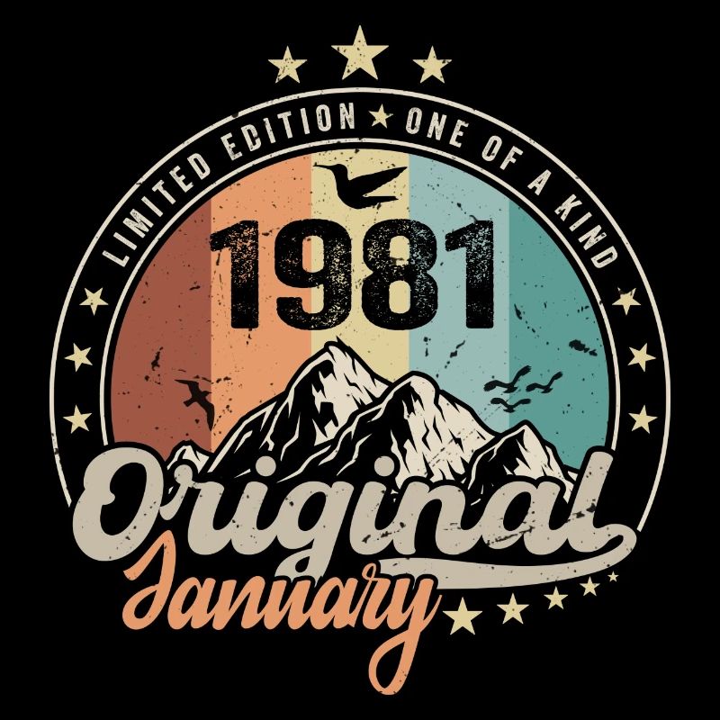 Vintage Retro Januar 1981 Geburtstagsgeschenk