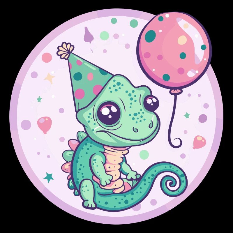 Caméléon Anniversaire Bébé