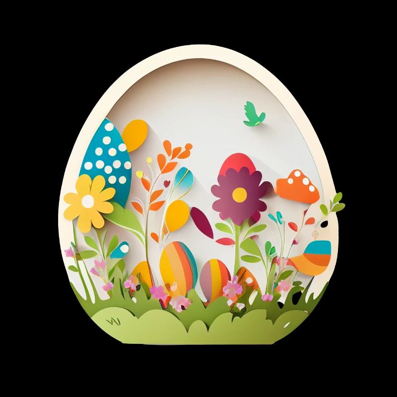 Cute design baby egg for Easter and spring