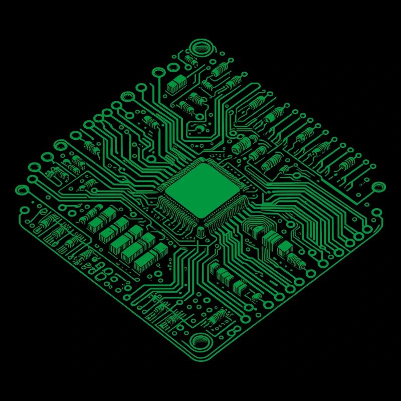 CPU anatomique et PCB - Cool Computer Scientists