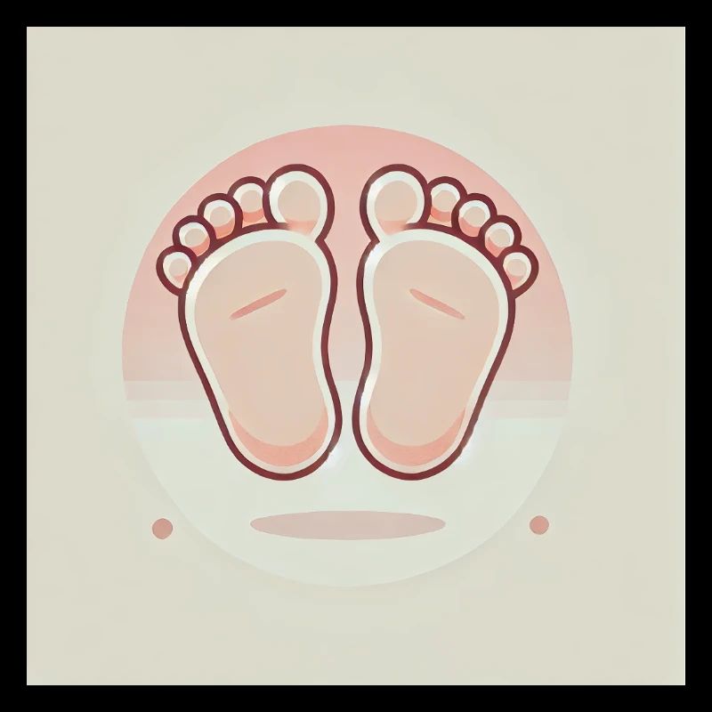 Mignons petits pieds de bébé