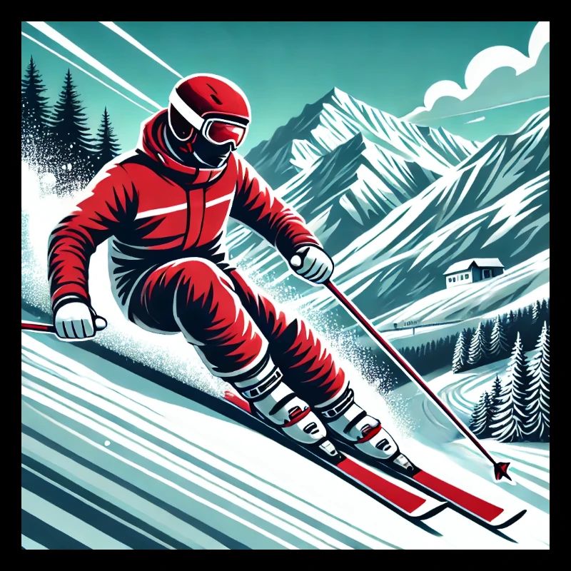 Dynamique et aventure : skier dans les Alpes