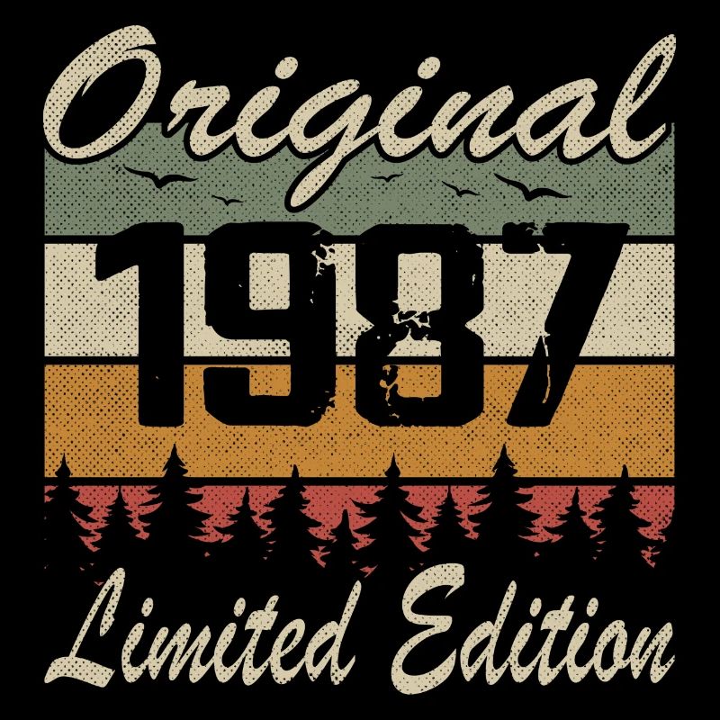 Vintage Geburtstag Original Geschenkidee 1987