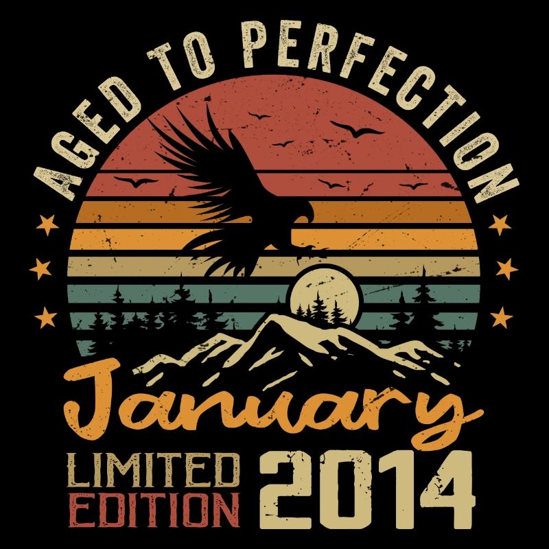 Januar 2014 Retro Vintage Geburtstagsgeschenk