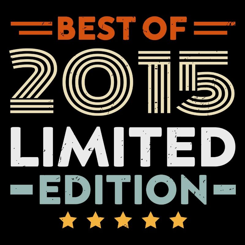 Retro 2015 Vintage Cadeau 9e Anniversaire 9 Ans