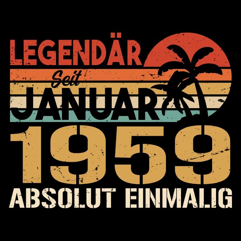 Geburtstagsgeschenk geboren im Januar 1959