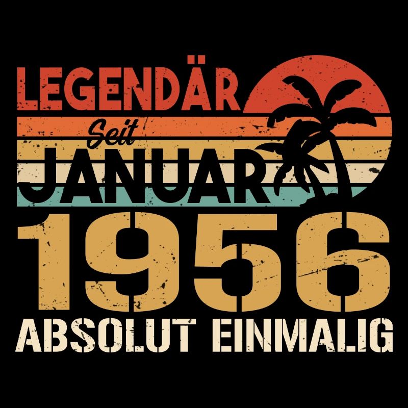 Geburtstagsgeschenk geboren im Januar 1956